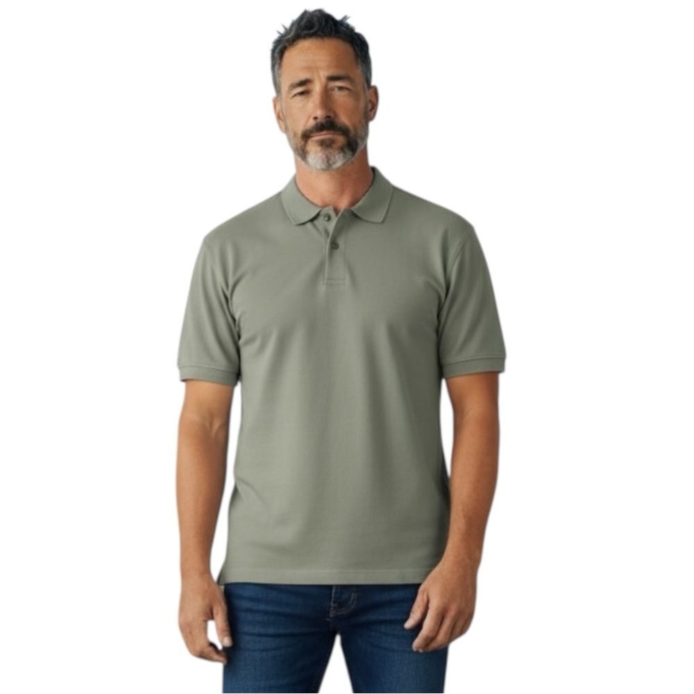 Eagle Dry‎ Goods Co. 100% Silk, Mens, Short Sleeve Polo, Light Green, Large